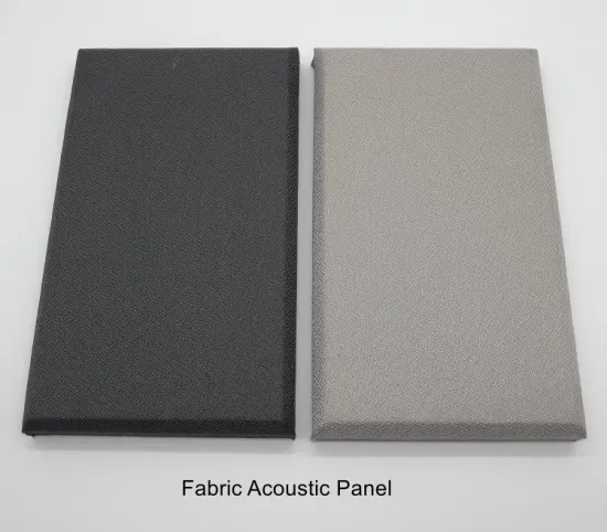 Panel acústico envuelto en tela con patrón hexagonal para interiores de absorción acústica de paredes y techos